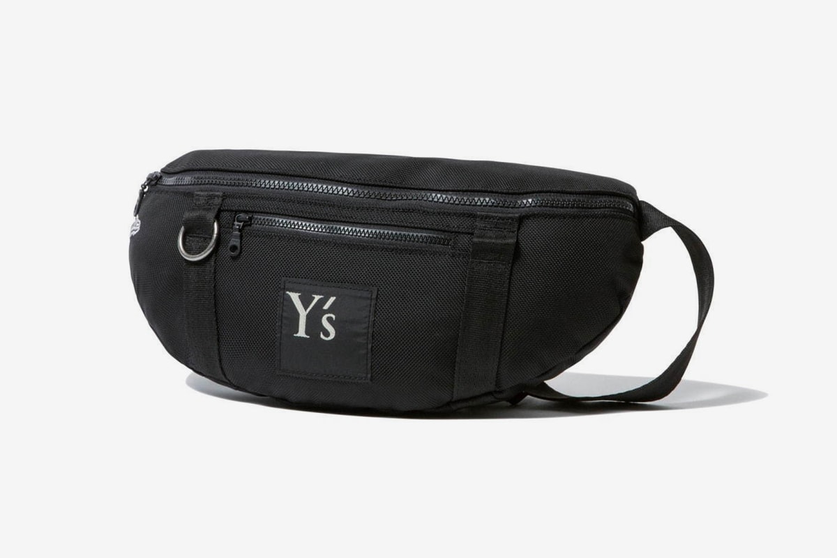 Ys New Era Capsule Collection Yohji Yamamoto black tracksuit backpack napsack tenical hoodie cap graphics monocrhomatic black apparel garments Release info Date