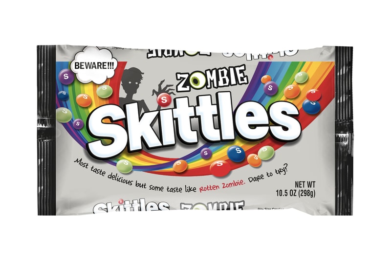 New Rotten Zombie Skittles Candy taste the rainbow Petrifying Citrus Punch Mummified Melon Boogeyman Blackberry Chilling Black Cherry Blood Red Berry mars