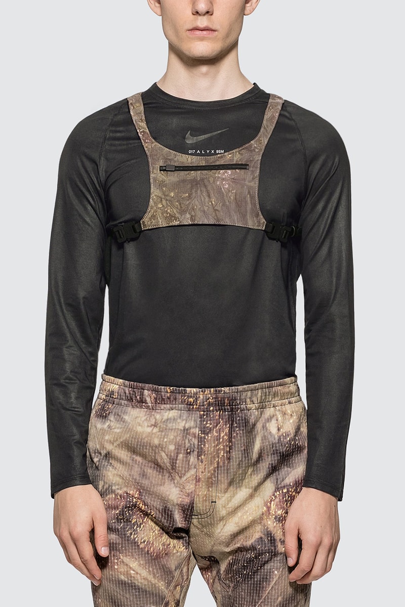 1017 ALYX 9SM Minimal Chest Rig "Camo Green" Release Information Cop Online HBX Matthew M. Williams Design Small Body Cross Front Logo Embroidery Buckle Fastening Clip Rear Zip Leather Trim