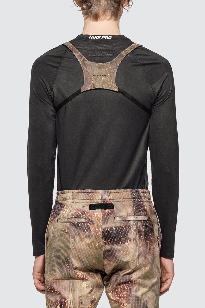 1017 ALYX 9SM Minimal Chest Rig "Camo Green" Release Information Cop Online HBX Matthew M. Williams Design Small Body Cross Front Logo Embroidery Buckle Fastening Clip Rear Zip Leather Trim