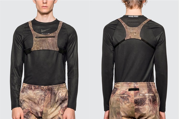 1017 ALYX 9SM Drops Signature Chest Rig in "Camo Green"
