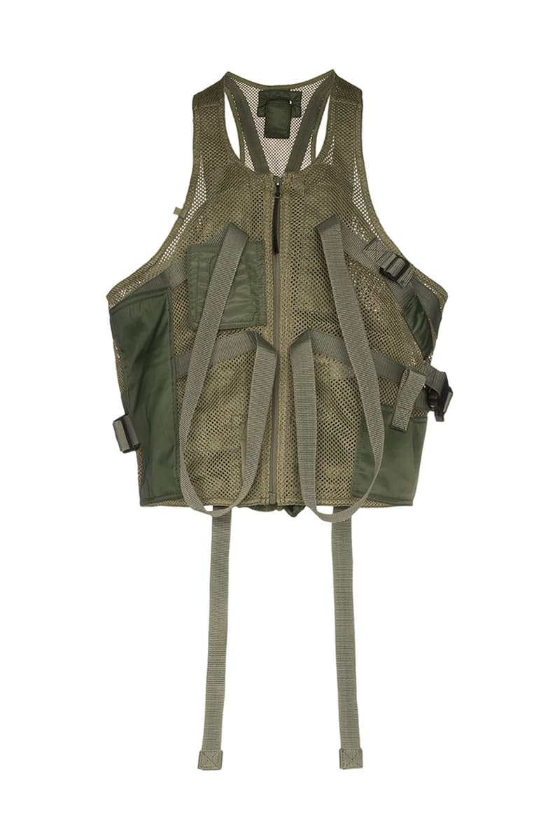 1017 ALYX 9SM Tactical Mesh Vest "Green" Release Information Cop Online Browns Fashion Menswear Matthew M. Williams Utilitarian Streetwear Luxury Luxe Racerback Straps Gilet