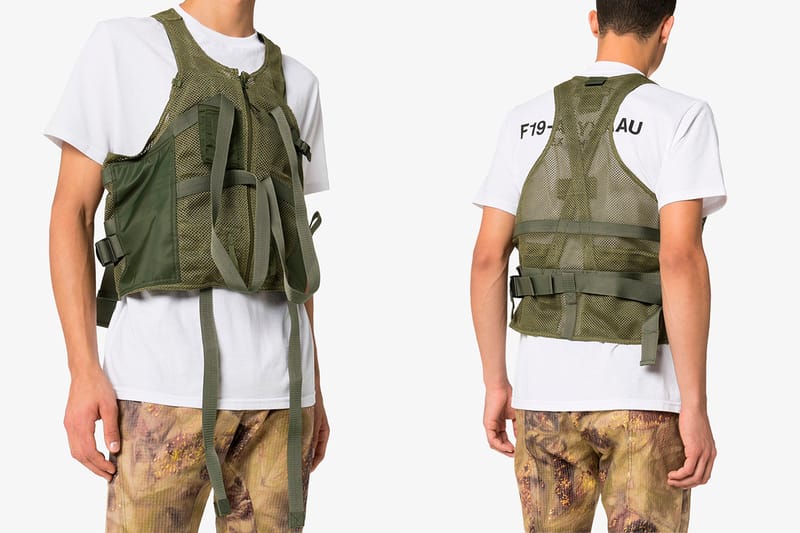 1017 ALYX 9SM Updates Tactical Mesh Vest in Fall-Ready Green Colorway