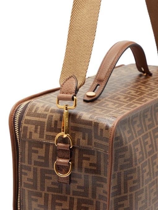 Fendi FF Monogram Coated-canvas Suitcase Release | HYPEBEAST DROPS