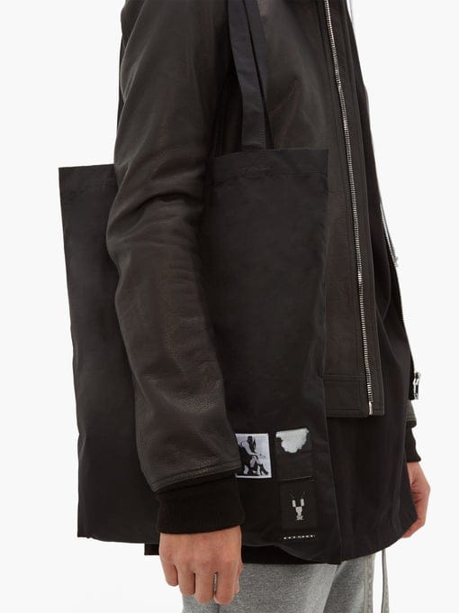 rick owens canvas tote bag