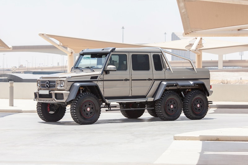 2015 Mercedes-Benz G63 AMG 6×6 Up For Auction RM Sotheby's tank six wheeler discontinued pristine condition silver paint luxury interior 3,775 kg 540 bhp 