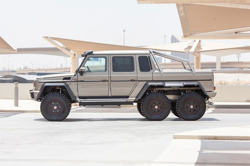 2015 Mercedes-Benz G63 AMG 6×6 Up For Auction RM Sotheby's tank six wheeler discontinued pristine condition silver paint luxury interior 3,775 kg 540 bhp 
