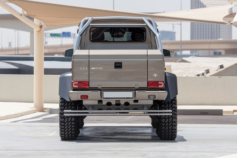 2015 Mercedes-Benz G63 AMG 6×6 Up For Auction RM Sotheby's tank six wheeler discontinued pristine condition silver paint luxury interior 3,775 kg 540 bhp 