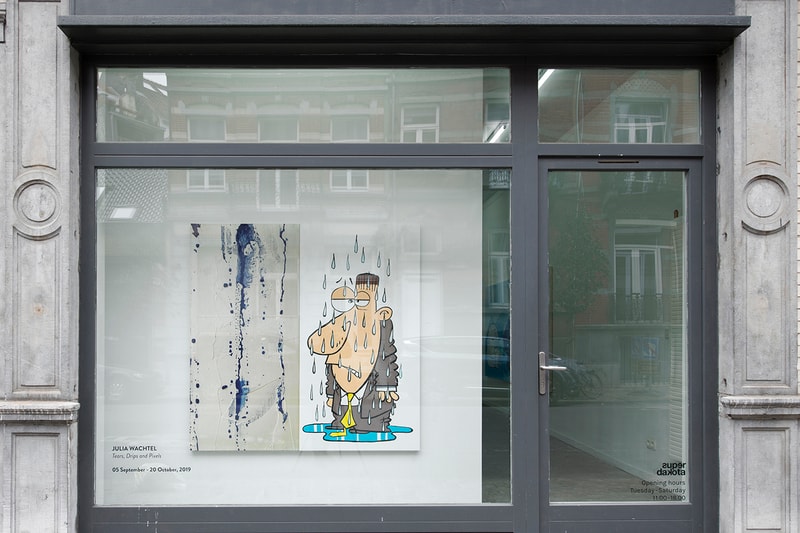 Tears Drips Pixels Julia Wachtel Painting Super Dakota Brussels Belgium Gallery Exhibition Global Warming Consumerism