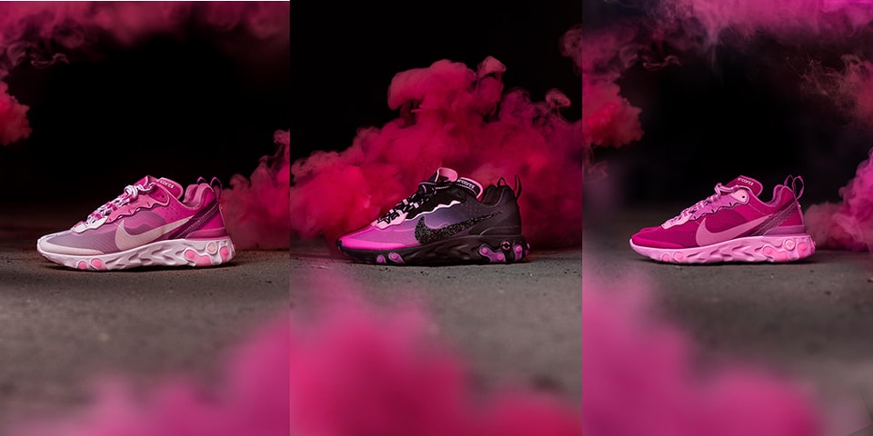 Sneaker Room X Nike React Element 87 Breast Cancer Awareness
