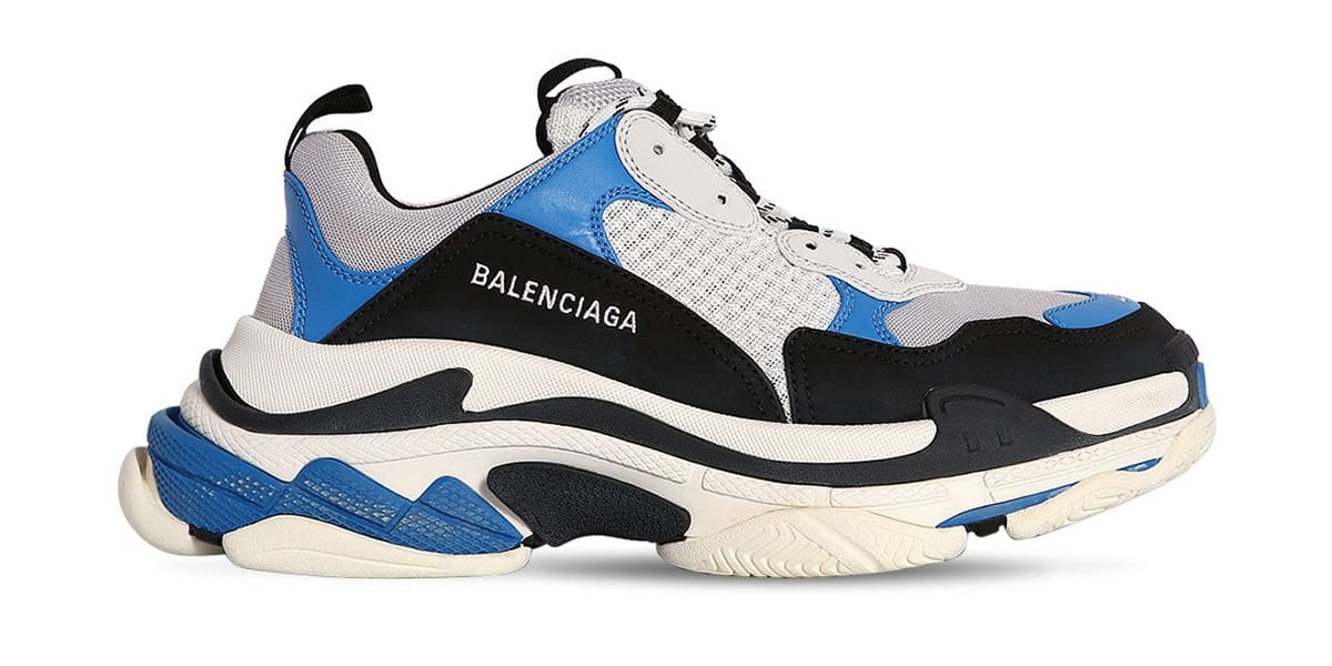 balenciaga shoes blue and white