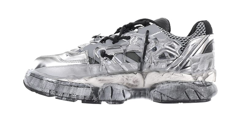 silver margiela sneakers