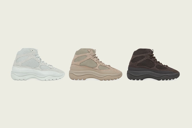 adidas originals YEEZY Desert Boot Salt, Rock, Oil Drop colorways september 14 official imagery release date buy kanye west price adult infant kid child size