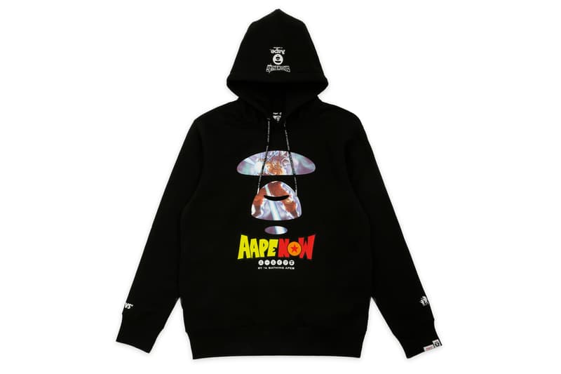 'Dragon Ball Super: Broly' x AAPE Second Capsule aape by a bathing aape dragon ball z collaborations Toei Animation Goku Frieza Vegeta Vegito aape moonface