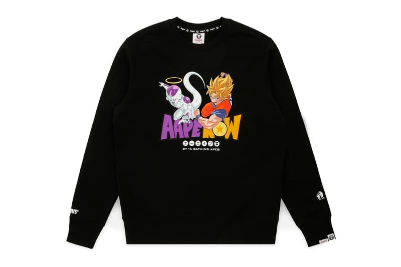 'Dragon Ball Super: Broly' x AAPE Second Capsule aape by a bathing aape dragon ball z collaborations Toei Animation Goku Frieza Vegeta Vegito aape moonface