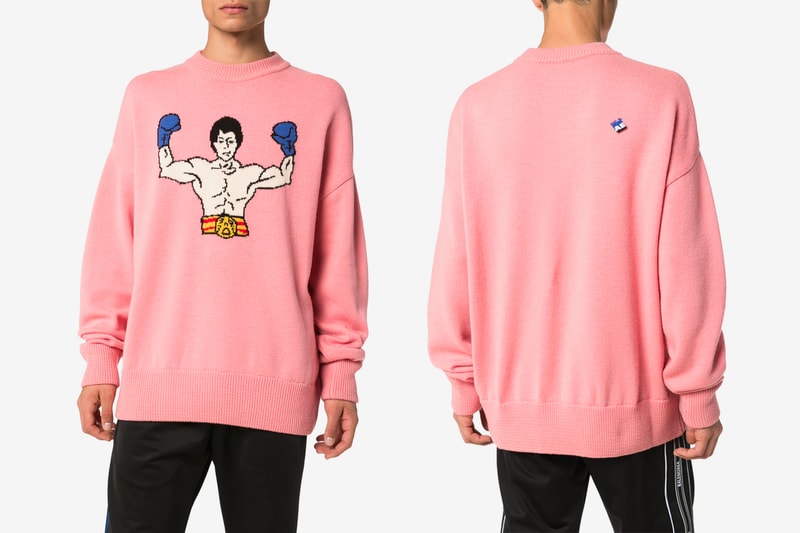 ADER Error Rocky Balboa Wool Sweater Release info Buy Pink sylvester stallone Rocky