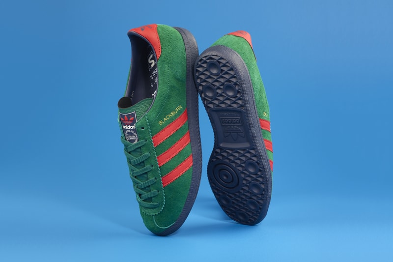 adidas Blackburn SPZL "Nightsafe" Release Gary Aspden adidas originals British Textile Biennial event Red Rose of Lancashire green
