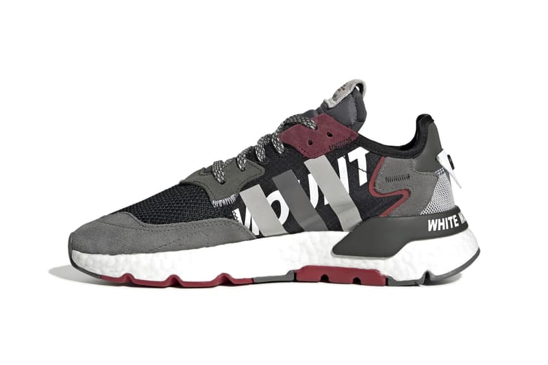 adidas Originals by White Mountaineering Nite Jogger Fall Winter 2019 FW19 Runway Sneaker Release Information Paris Fashion Week "Cloud White / Real Gold / Collegiate Burgundy" "Core Black / Grey Four / Legend Earth"