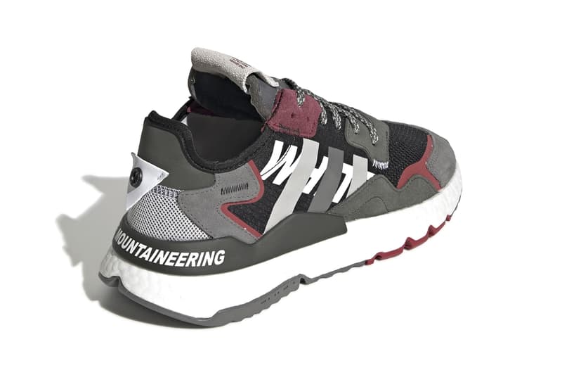 adidas Originals by White Mountaineering Nite Jogger Fall Winter 2019 FW19 Runway Sneaker Release Information Paris Fashion Week "Cloud White / Real Gold / Collegiate Burgundy" "Core Black / Grey Four / Legend Earth"