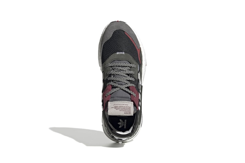 adidas Originals by White Mountaineering Nite Jogger Fall Winter 2019 FW19 Runway Sneaker Release Information Paris Fashion Week "Cloud White / Real Gold / Collegiate Burgundy" "Core Black / Grey Four / Legend Earth"