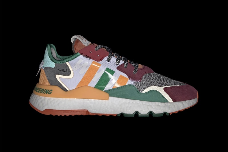 adidas Originals by White Mountaineering Nite Jogger Fall Winter 2019 FW19 Runway Sneaker Release Information Paris Fashion Week "Cloud White / Real Gold / Collegiate Burgundy" "Core Black / Grey Four / Legend Earth"