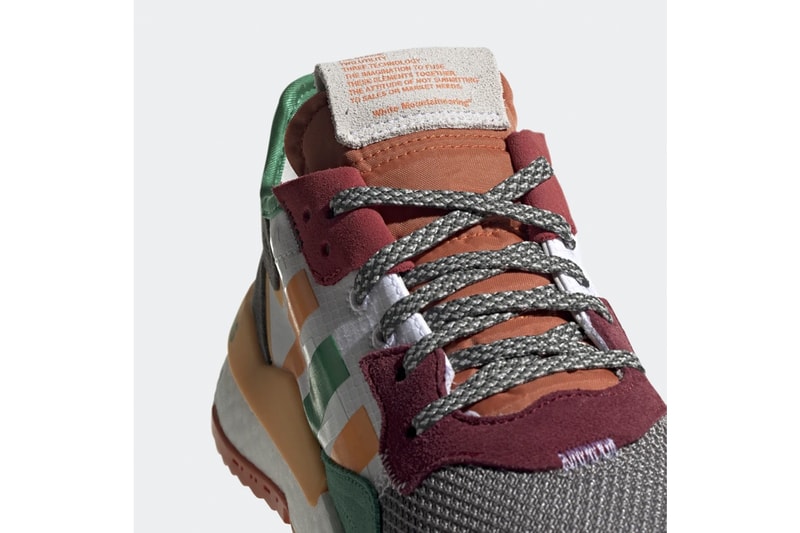 adidas Originals by White Mountaineering Nite Jogger Fall Winter 2019 FW19 Runway Sneaker Release Information Paris Fashion Week "Cloud White / Real Gold / Collegiate Burgundy" "Core Black / Grey Four / Legend Earth"
