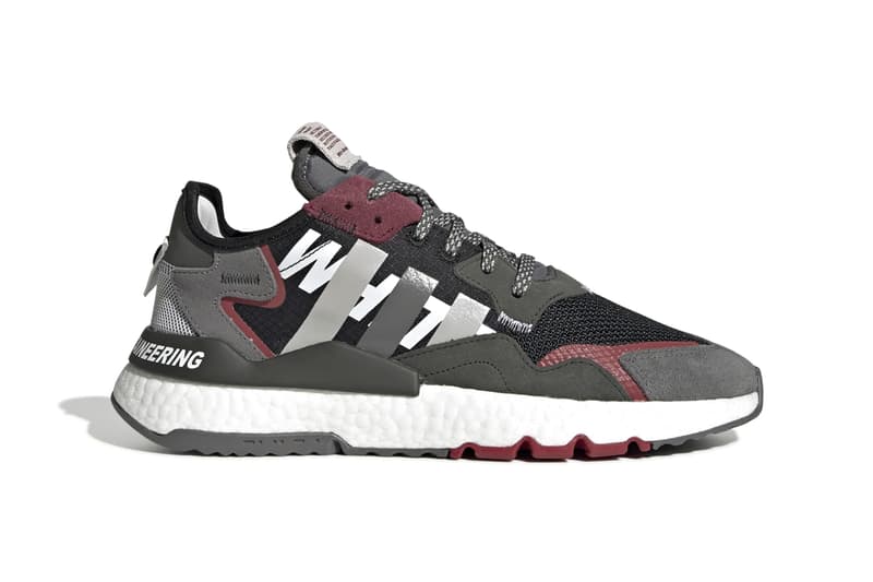 adidas Originals by White Mountaineering Nite Jogger Fall Winter 2019 FW19 Runway Sneaker Release Information Paris Fashion Week "Cloud White / Real Gold / Collegiate Burgundy" "Core Black / Grey Four / Legend Earth"