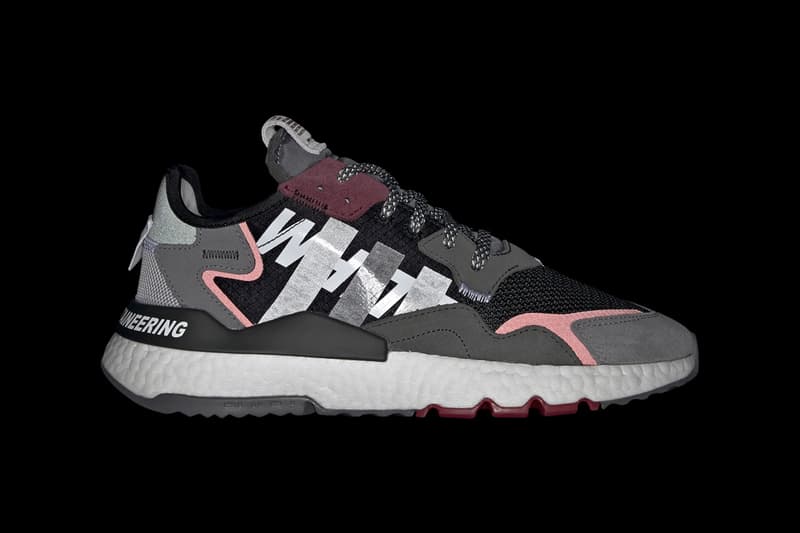 adidas Originals by White Mountaineering Nite Jogger Fall Winter 2019 FW19 Runway Sneaker Release Information Paris Fashion Week "Cloud White / Real Gold / Collegiate Burgundy" "Core Black / Grey Four / Legend Earth"