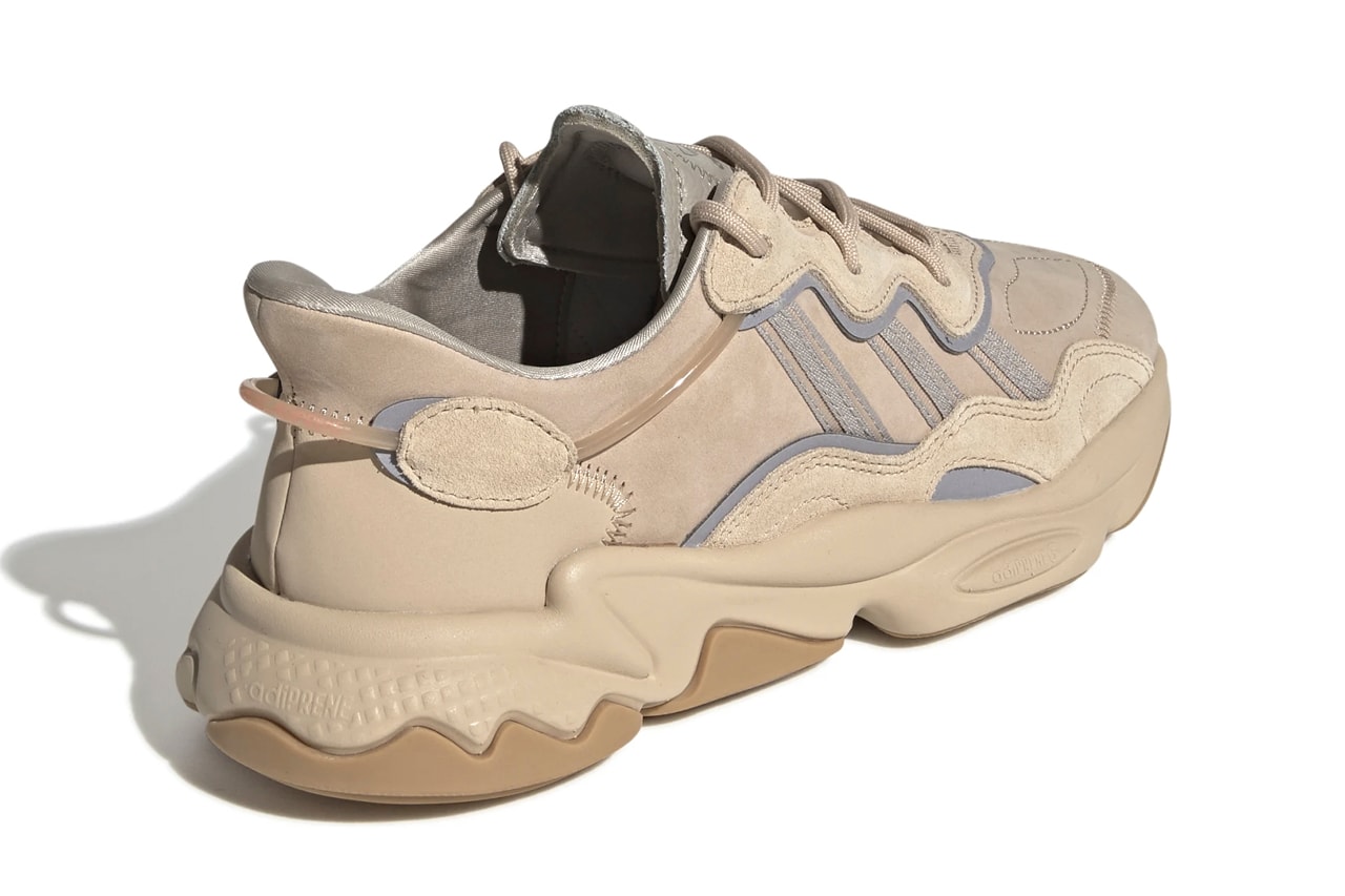 adidas Originals Ozweego "Trace Cargo/Night Cargo/Raw Khaki" "ST Pale Nude/Light Brown/Solar Red" Sneaker Release Information adiPRENE Torsion Footwear Three Stripes New Colorways Autumn Fall Winter 2019 Ready Tactical Military Aesthetic