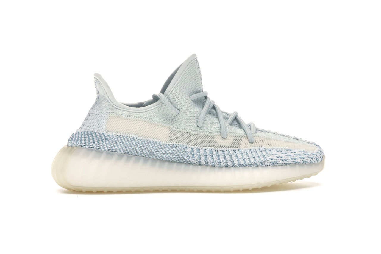 StockX adidas YEEZY BOOST 350 V2 Cloud White Non Reflective Reflective Primeknit Kanye West billion dollar company calabases boost technology adidas originals iterations clouds blue grey translucent 3 stripes   