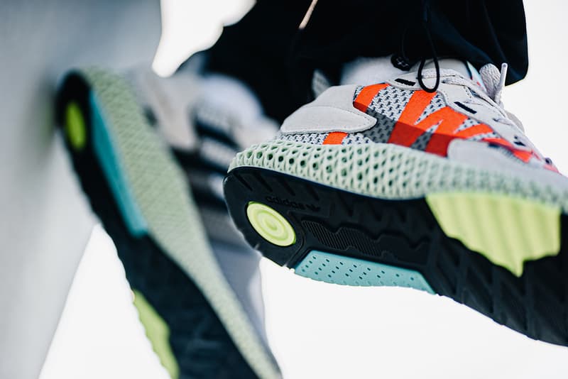 adidas ZX 4000 4D "I Want I Can" Sneaker Release Information Drop Cop Online Light Liquid Resin Oxygen Technology Retro Futuristic Footwear EF9624