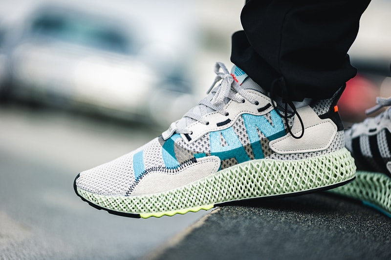 adidas ZX 4000 4D "I Want I Can" Sneaker Release Information Drop Cop Online Light Liquid Resin Oxygen Technology Retro Futuristic Footwear EF9624