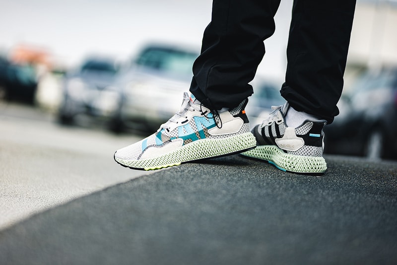 adidas ZX 4000 4D "I Want I Can" Sneaker Release Information Drop Cop Online Light Liquid Resin Oxygen Technology Retro Futuristic Footwear EF9624