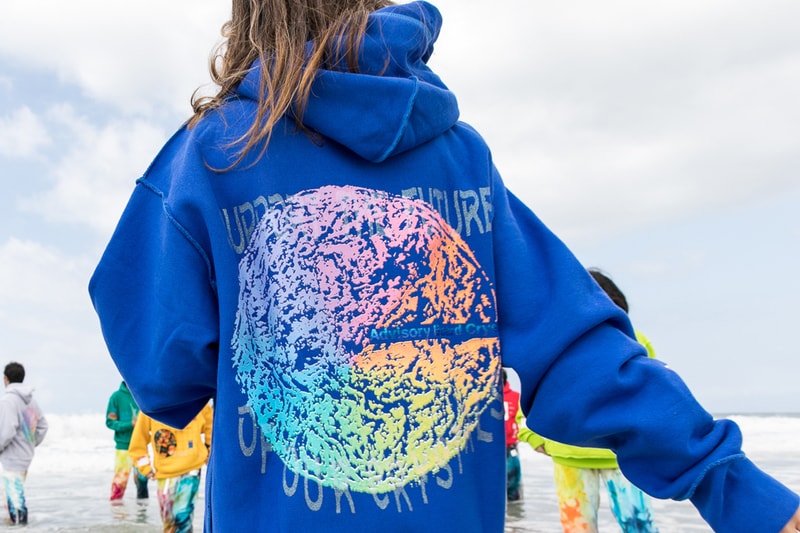 GUESS Jeans U.S.A. Advisory Board Crystals Hoodies Zine Orange White Yellow Blue Gray Green Abstract Earth "Planet Saving Information" EMA UCLA iOES
