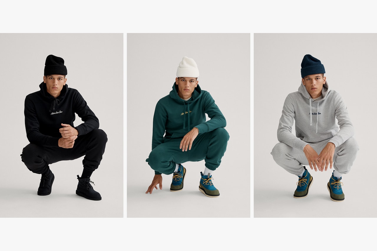 Aimé Leon Dore "Uniform Program" Fall/Winter 2019 FW19 Collection Capsule Lookbook Drop First Look Sweatshirts Sweatpants Sweaters Beanies Minimalistic Branding Cut and Sewn 17oz 100% Cotton French Terry Cotton Waffle Thermals