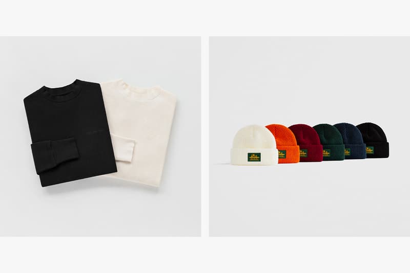 Aimé Leon Dore "Uniform Program" Fall/Winter 2019 FW19 Collection Capsule Lookbook Drop First Look Sweatshirts Sweatpants Sweaters Beanies Minimalistic Branding Cut and Sewn 17oz 100% Cotton French Terry Cotton Waffle Thermals