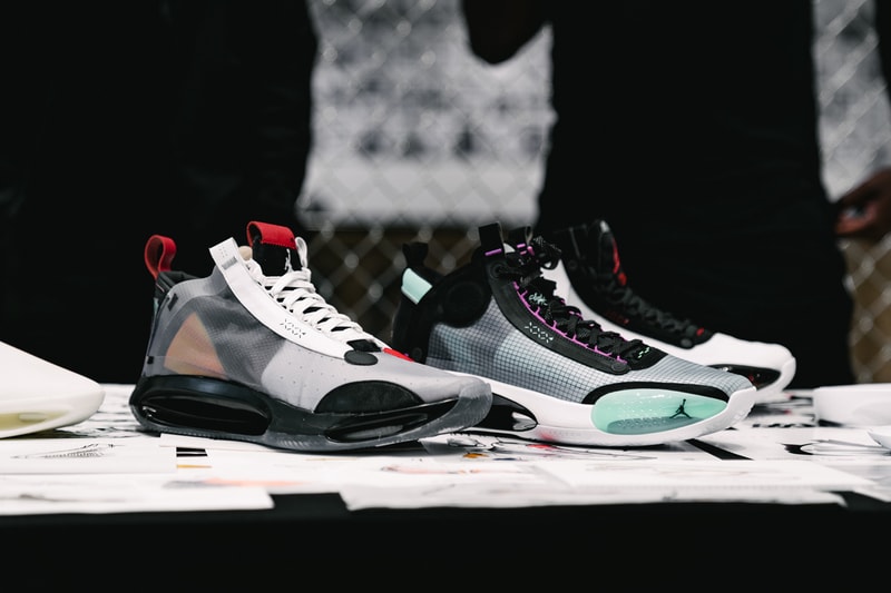 air jordan brand 34 xxxiv zion williamson nba new orleans pelicans stranger things caleb mclaughlin harlem new york city nyc unveil reveal event Dunlevy Milbank Center baby dunk kids crew basketball sneakers shoes nike air black white red 