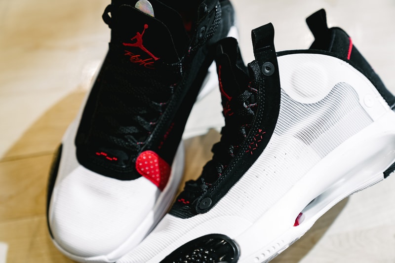 air jordan brand 34 xxxiv zion williamson nba new orleans pelicans stranger things caleb mclaughlin harlem new york city nyc unveil reveal event Dunlevy Milbank Center baby dunk kids crew basketball sneakers shoes nike air black white red 