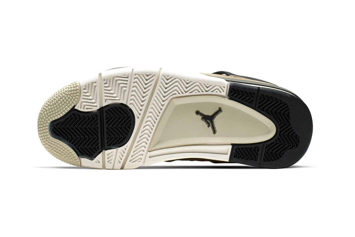 Air Jordan 4 Fossil Release Info Date Buy White Brown Womens Colorway AQ9129-200 Mushroom Black-Fossil Pale Ivory