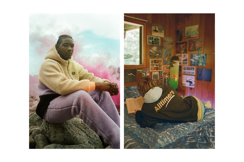 Alltimers Fall 2019 Lookbook Collection Crewnecks Hoodies T-shirts Long-sleeves Skateboards Dustin Henry Etienne Gagne Stafhon Boca Ben Blundell Tr’ondëk Hwëch’in Fleece Blankets Porcelain Jewelry Box