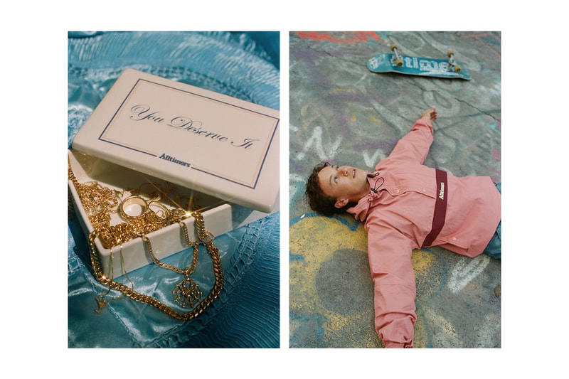 Alltimers Fall 2019 Lookbook Collection Crewnecks Hoodies T-shirts Long-sleeves Skateboards Dustin Henry Etienne Gagne Stafhon Boca Ben Blundell Tr’ondëk Hwëch’in Fleece Blankets Porcelain Jewelry Box