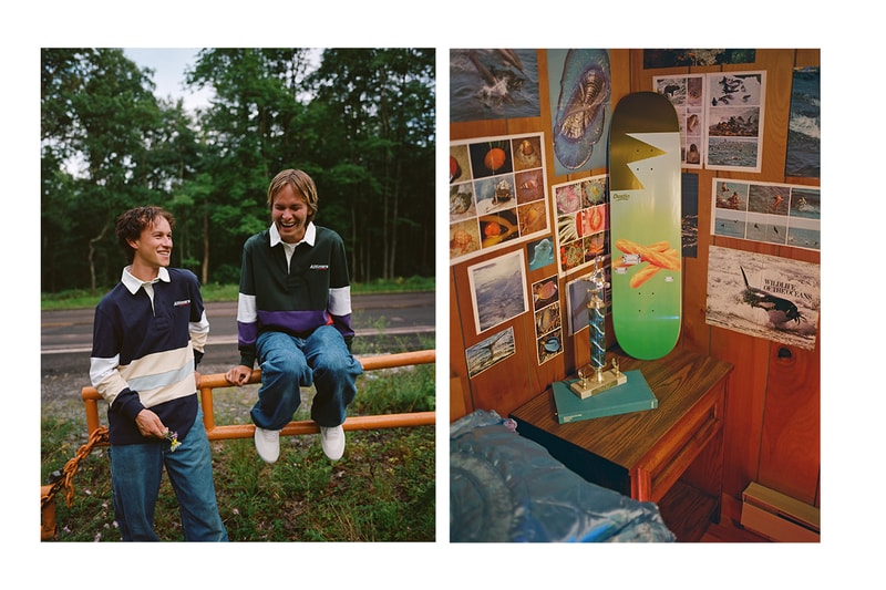 Alltimers Fall 2019 Lookbook Collection Crewnecks Hoodies T-shirts Long-sleeves Skateboards Dustin Henry Etienne Gagne Stafhon Boca Ben Blundell Tr’ondëk Hwëch’in Fleece Blankets Porcelain Jewelry Box