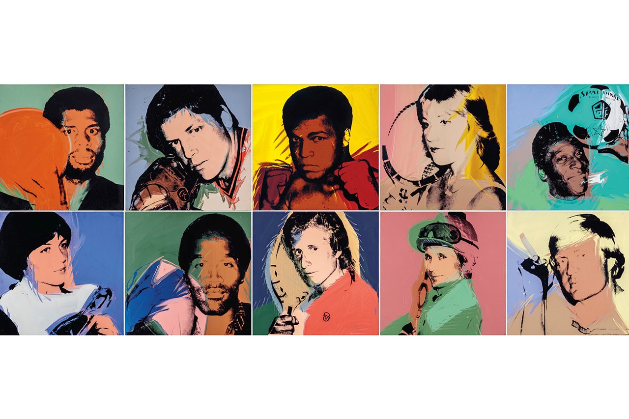 Andy Warhol Portraits of Athletes Auction Christie's November Sales Postwar Contemporary Art Muhammad Ali O. J. Simpson Dorothy Hamill Kareem Abdul-Jabbar Pelé Chris Evert