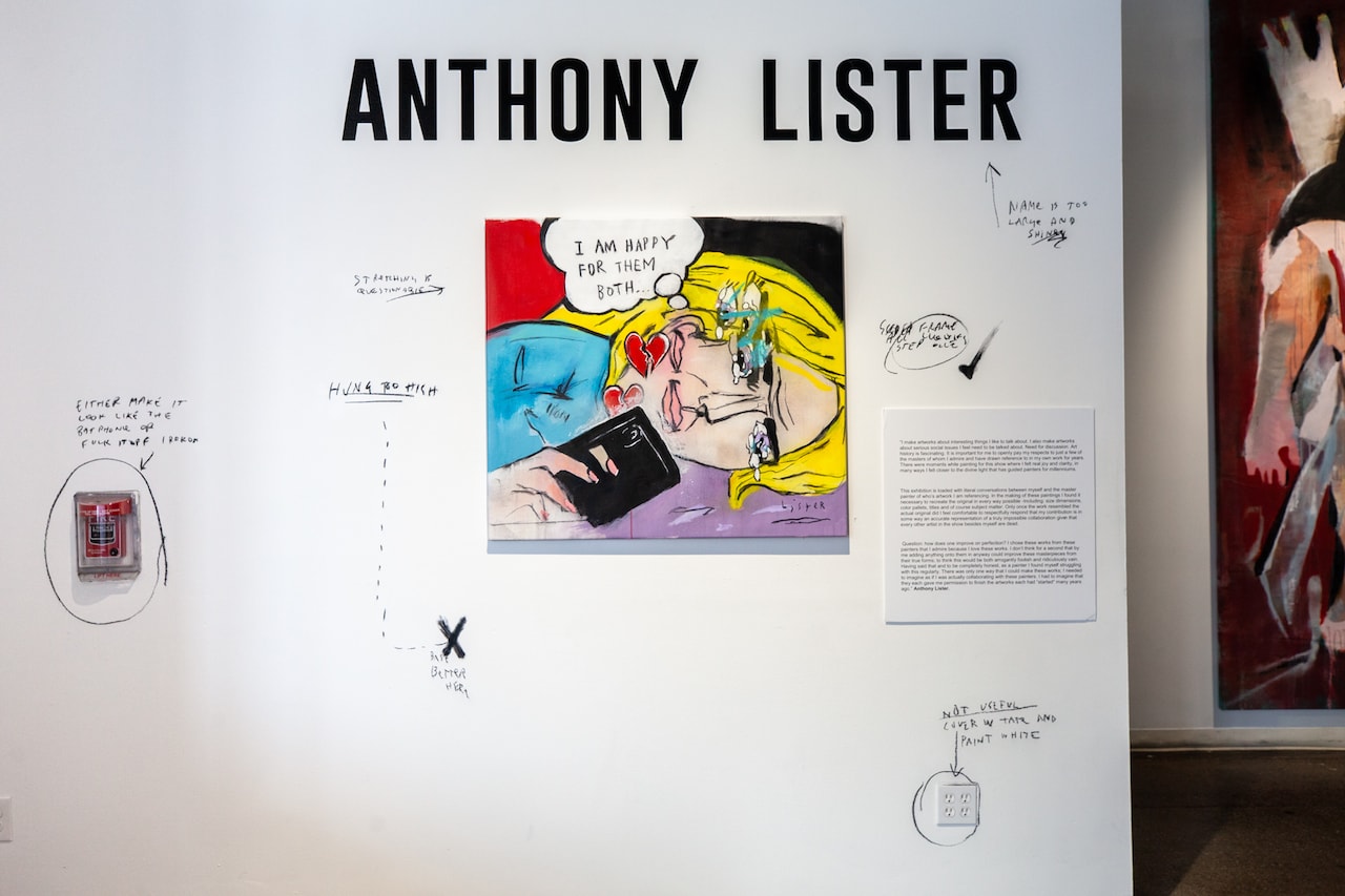 anthony lister modern masters exhibition mirus gallery installation views exhibitions