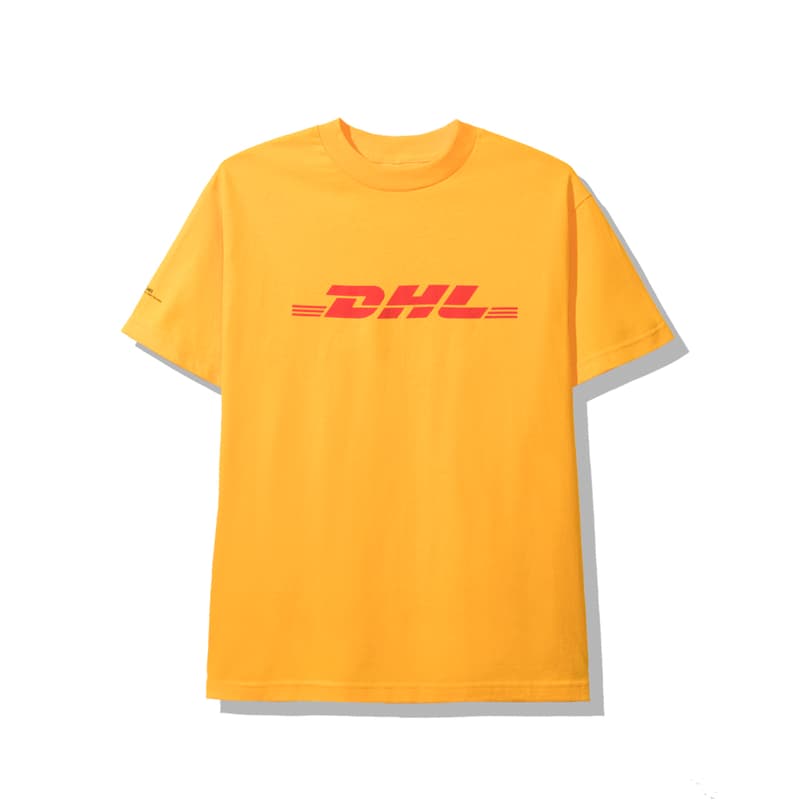Anti Social Social Club DHL Clothing Collaboration capsule september 25 2019 release date info buy drop hoodie pillow cushion shipping yellow red logo