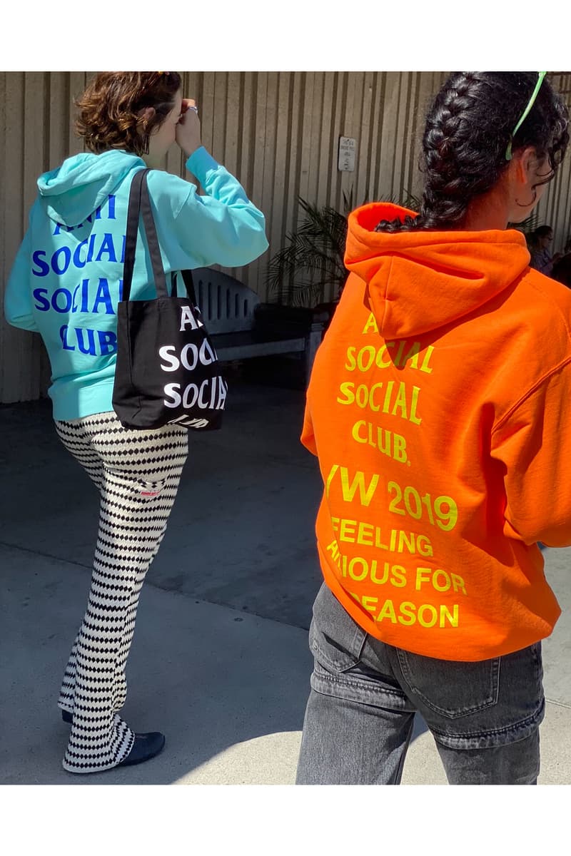 Anti Social Social Club ASSC FW19 FEELING ANXIOUS FOR NO REASON Lookbook 2019