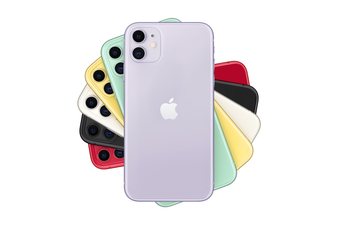 Apple iPhone 11 Pro Max iOS 13 iPhone11 XR PRODUCTRED black white yellow green purple smartphone dark mode dual rear camera camera front