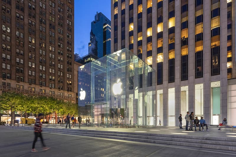 Look Inside Apple Renovated Fifth Avenue Store Retail News Skylense Stainless-Steel Natural Light