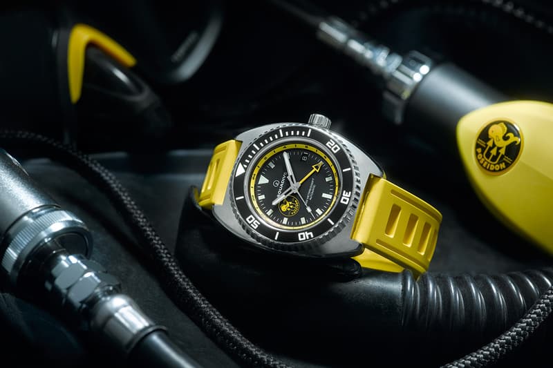 Aquadive Poseidon Dive Watch TimeDepth Aquadive Bathyscaphe 100 GMT Diving Deep Sea Exploration 