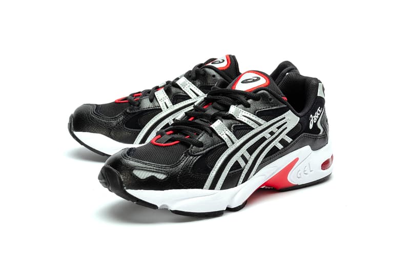 ASICS GEL-KAYANO 5 OG "Black/Silver" Release Information First Look Shop Now Foot District Footwear Sneaker Drop Red Detailing Metallic